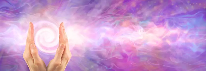Colourful aura and energy